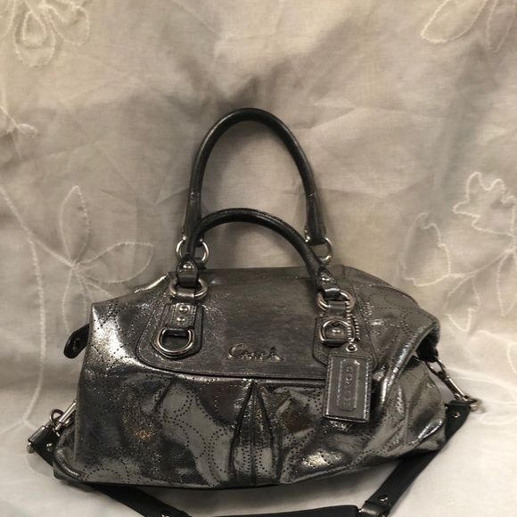 Coach Handbags - Coach Ashley sparkly laser-cut shoulderbag